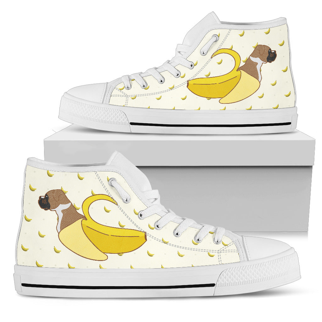 Boxer Inside Banana Funny Gift High Top Shoes
