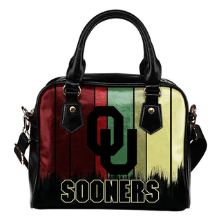 Vintage Silhouette Oklahoma Sooners Purse Shoulder Handbag