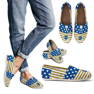 Vintage Star America Flag Kansas City Royals Women Casual Shoes