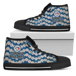 Wave Of Ball Toronto Blue Jays High Top Shoes