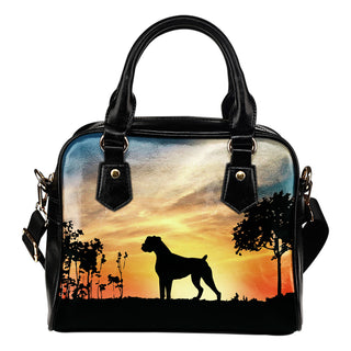 Boxer Sunshine Silhouette Shoulder Handbags