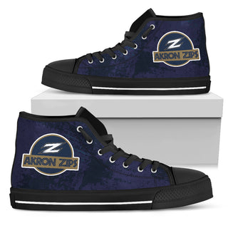 Cute Jurassic Park Akron Zips High Top Shoes