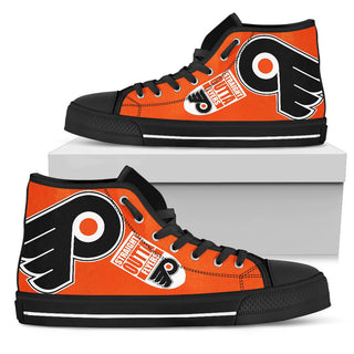 Straight Outta Philadelphia Flyers High Top Shoes