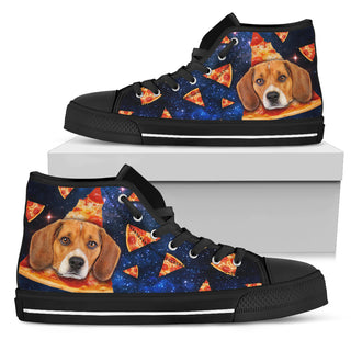 Nice Bealge High Top Shoes - Pizza Beagle Pattern, is a cool gift