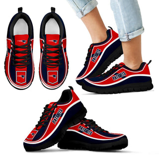 Simple Color Flag New England Patriots Sneakers