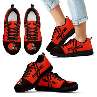 Colorful Line Stripe Cleveland Browns Sneakers