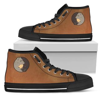 Yin Yang Style Pitbull High Top Shoes