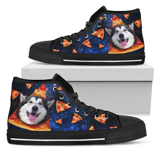 Nice Husky High Top Shoes - Pizza Husky Pattern, is a cool gift