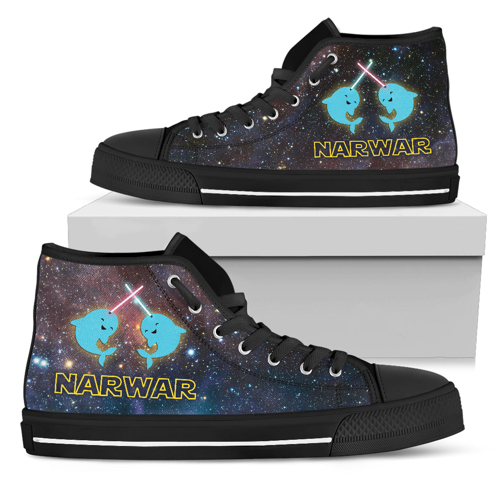 Funny Pug High Top Shoes Nar Wars