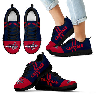 Colorful Line Stripe Washington Capitals Sneakers