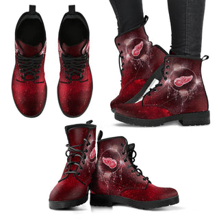 Magical Green Sun And Moon Dreamcatcher Detroit Red Wings Boots