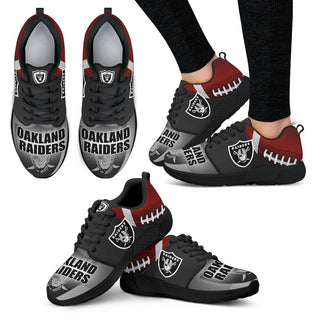 Pro Shop Oakland Raiders Running Sneakers For Football Fan
