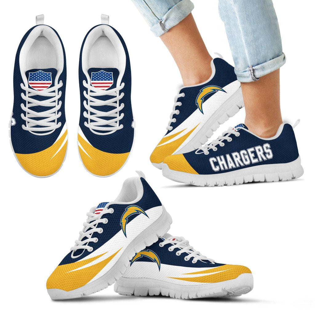 Special Gift Logo Los Angeles Chargers Sneakers