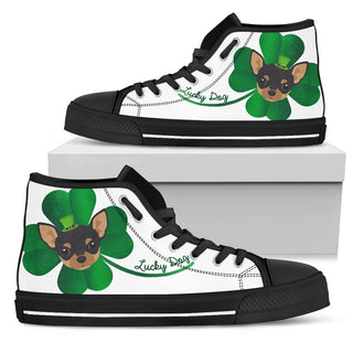 Nice Chihuahua High Top Shoes - Lucky Dog, is a cool gift for friends