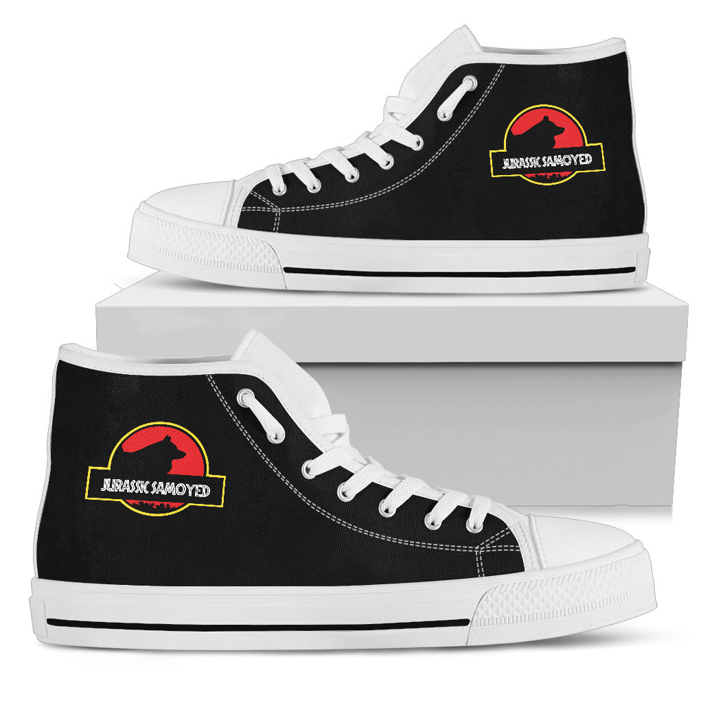 Jurassic Park Samoyed High Top Shoes