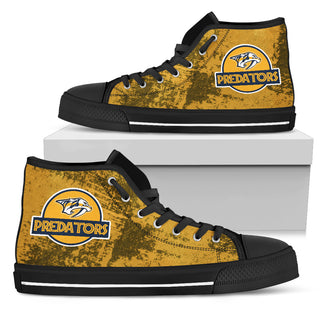 Cute Jurassic Park Nashville Predators High Top Shoes