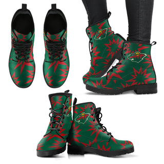 Dizzy Motion Amazing Designs Logo Minnesota Wild Boots