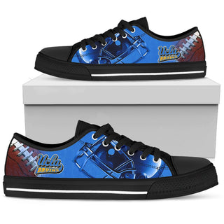 Artistic Scratch Of UCLA Bruins Low Top Shoes