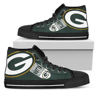 Straight Outta Green Bay Packers High Top Shoes