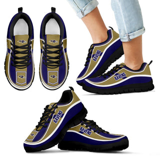 Simple Color Flag Baltimore Ravens Sneakers