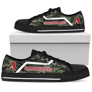 Camo Arizona Diamondbacks Logo Low Top Shoes