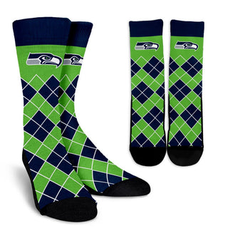 Gorgeous Seattle Seahawks Argyle Socks