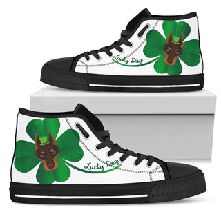 Nice Boberman High Top Shoes - Lucky Dog, is a cool gift for friends