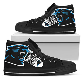 Straight Outta Carolina Panthers High Top Shoes