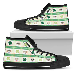 Shamrock With Labrador High Top Shoes