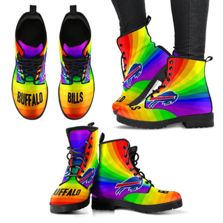 Awesome Rainbow Buffalo Bills Boots