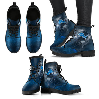 Magical Green Sun And Moon Dreamcatcher Detroit Lions Boots