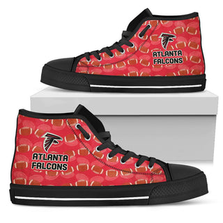 Wave Of Ball Atlanta Falcons High Top Shoes