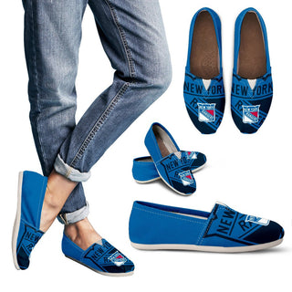 Colorful Mix Tiny Logo Fantastic New York Rangers Casual Shoes