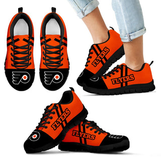 Colorful Line Stripe Philadelphia Flyers Sneakers