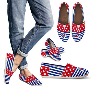 Vintage Star America Flag Fresno State Bulldogs Women Casual Shoes