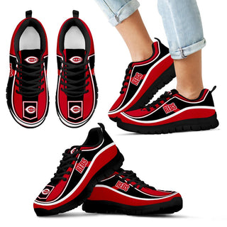 Simple Color Flag Cincinnati Reds Sneakers