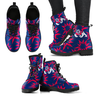 Dizzy Motion Amazing Designs Logo Fresno State Bulldogs Boots