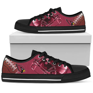 Artistic Scratch Of Arizona Cardinals Low Top Shoes