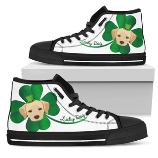 Nice Labrador High Top Shoes - Lucky Dog, is a cool gift for friends