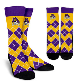 Gorgeous East Carolina Pirates Argyle Socks