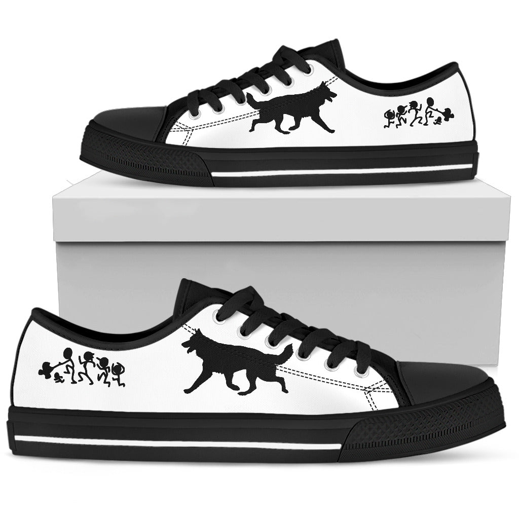 My German Shepherd Ate Your Stick Family Low Top Shoes