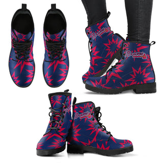 Dizzy Motion Amazing Designs Logo Atlanta Braves Boots