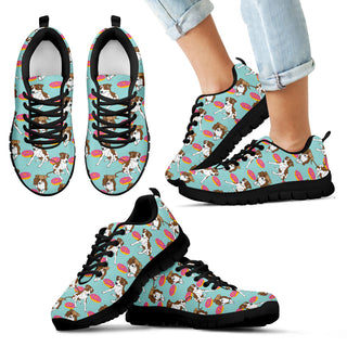 Retro Donuts Pattern Greyhound Sneakers