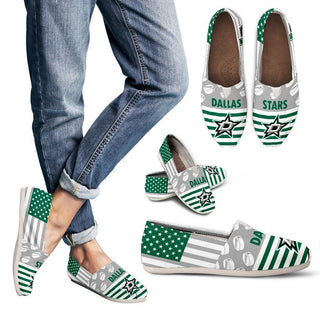 Proud of American Flag Dallas Stars Casual Shoes