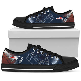 Artistic Scratch Of New England Patriots Low Top Shoes