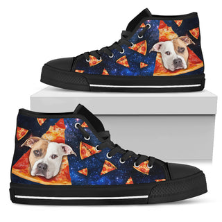 Nice Pitbull High Top Shoes - Pizza Pitbull Pattern, is a cool gift