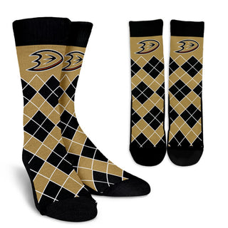 Gorgeous Anaheim Ducks Argyle Socks