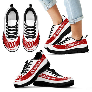 Single Line Logo Washington Nationals Sneakers