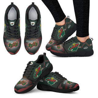 Pro Shop Minnesota Wild Running Sneakers For Hockey Fan