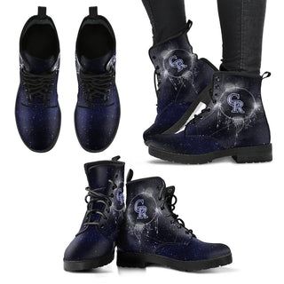 Magical Green Sun And Moon Dreamcatcher Colorado Rockies Boots
